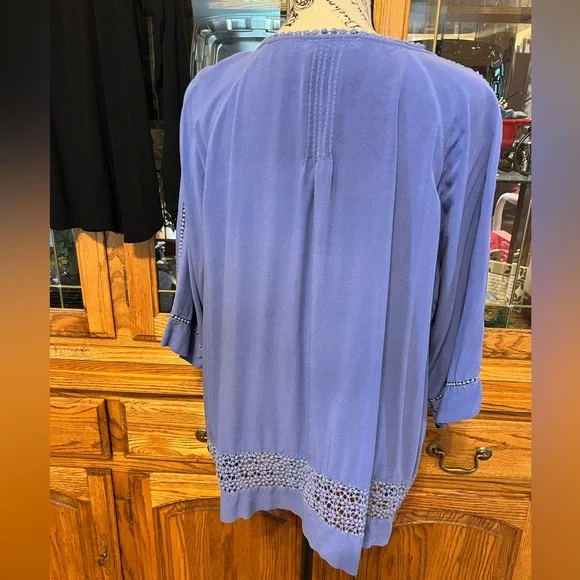 Solitaire/Anthro + Knox Rose Lot (2) Tops 2X - Picture 4 of 16